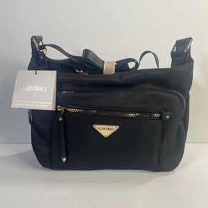 Ellen Tracy Crossbody Bag Purse Travel Light Nylon Pockets Everyday Casual‎